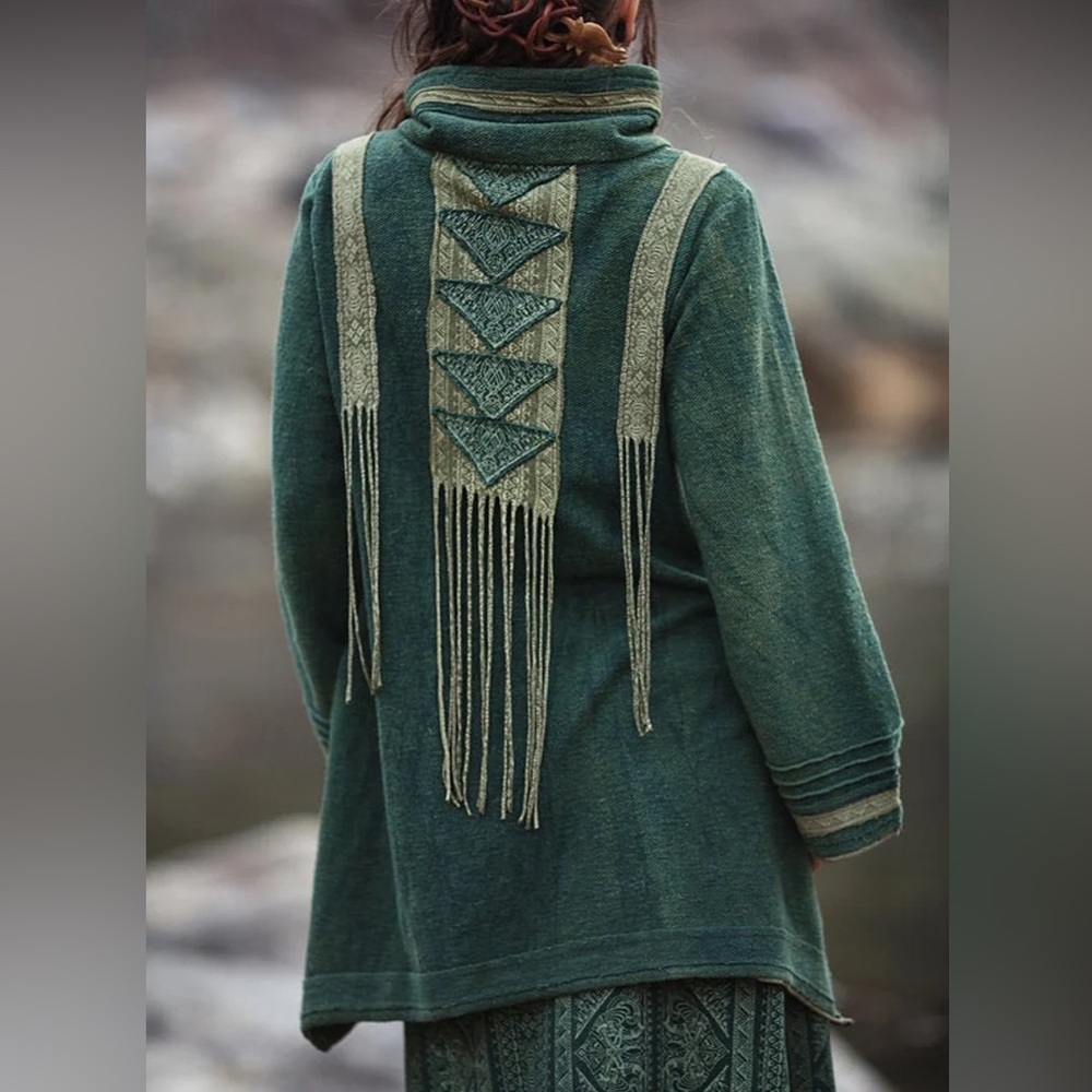 Boho, Psy Trance, Ethnic Tribal Viking Jacket